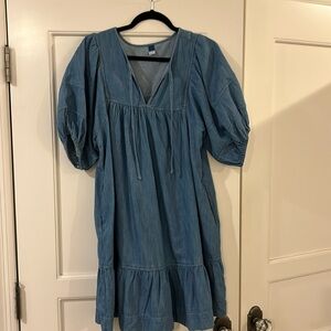 New denim old navy dress with pockets